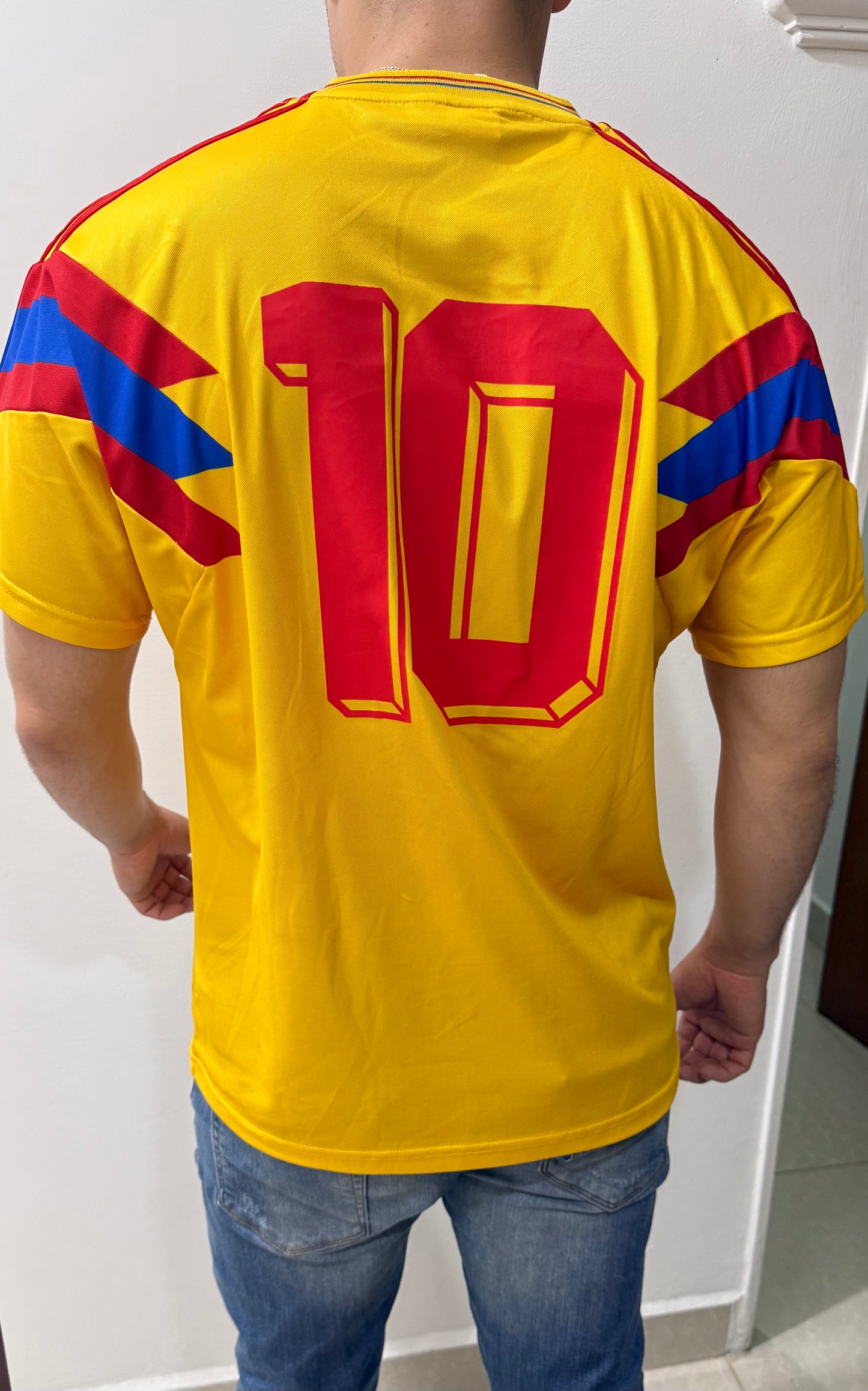 Camiseta Colombia Visitante - Italia 1990 🇨🇴