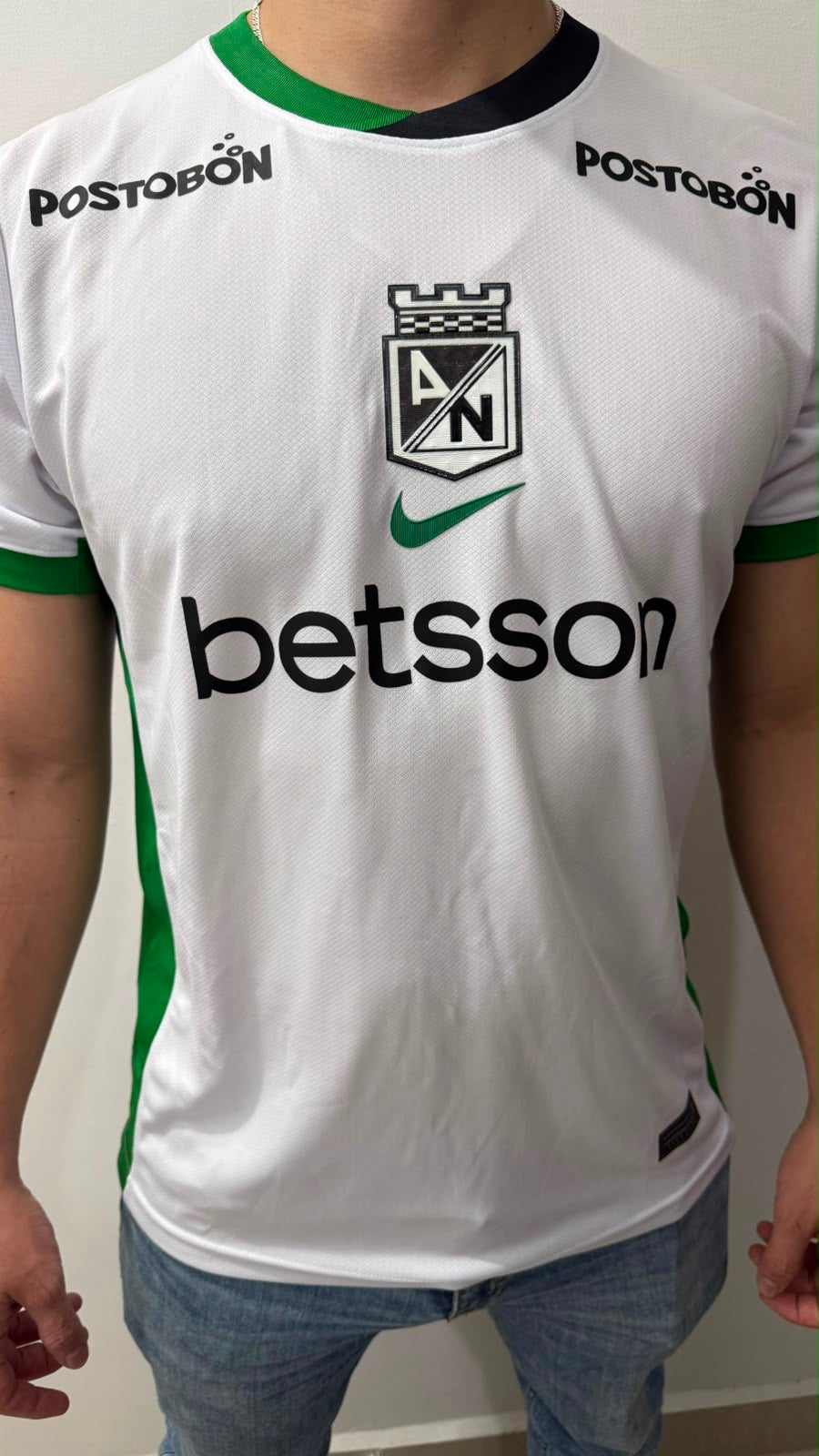 Camiseta Atlético Nacional Visitante 🟢⚪️