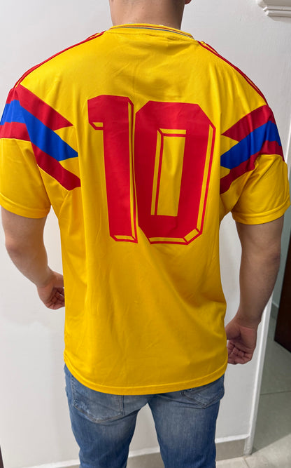 Camiseta Colombia Visitante - Italia 1990 🇨🇴